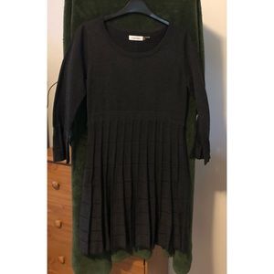 Medium Charcoal gray sweater dress. Calvin Klein